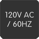 120V AC / 60 HZ