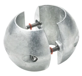Zinc anode, Ø 1", for shaft mounting
